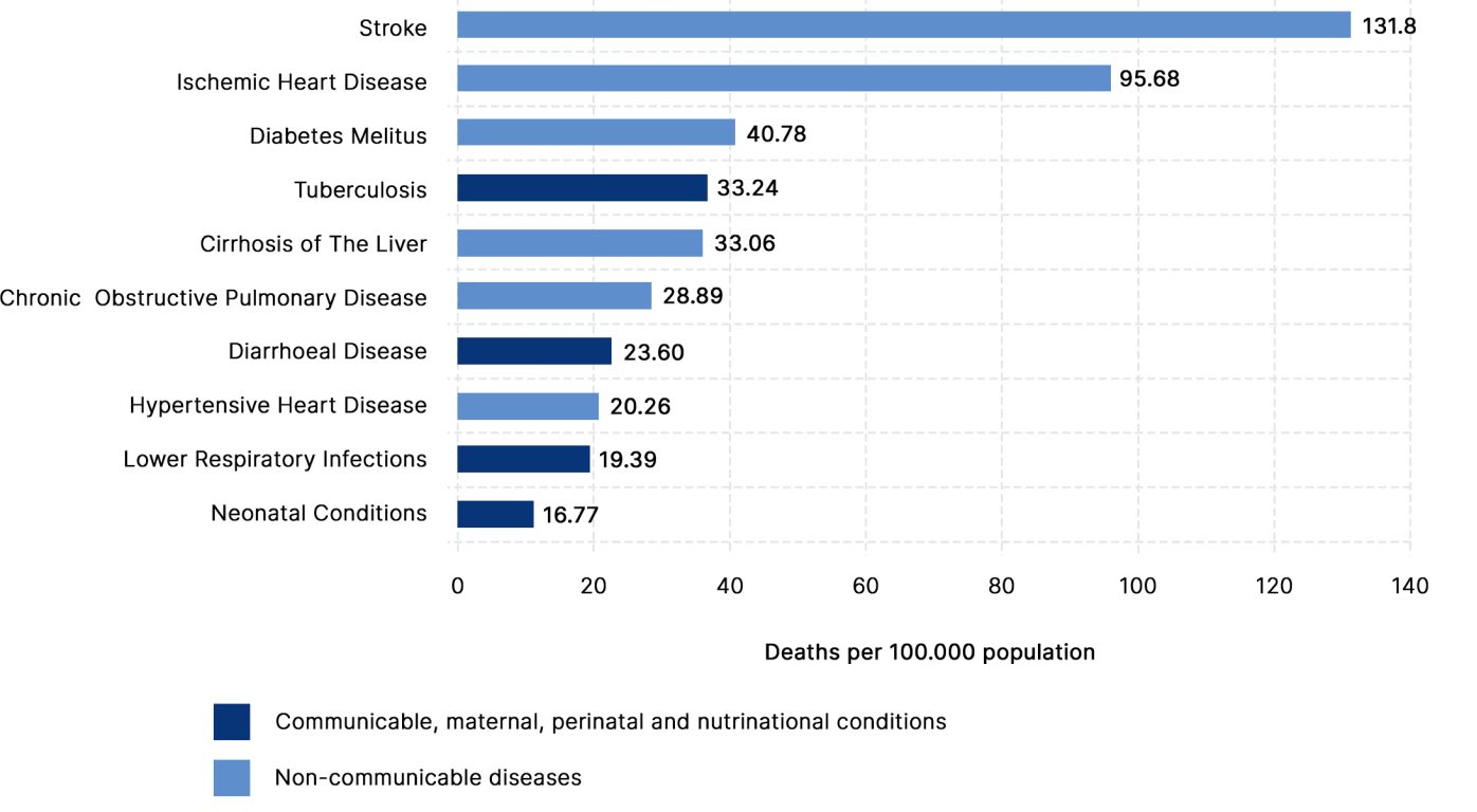 Top 10 causes of death Top 10 causes of death